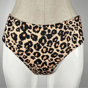 Shein leopard print  bikini bottom NWOT